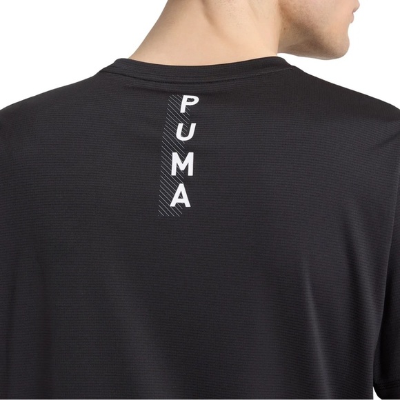 PUMA Men's Active Tee Black Large Airy Short Sleeve Tee - Picture 5 of 14
